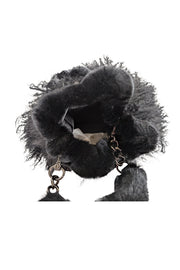 Current Boutique-Ectcetra - Black Lamb Fur Mini Bucket Bag