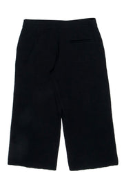 Current Boutique-Eileen Fisher - Black Milano Viscose Knit Tapered Pants Sz S