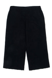 Current Boutique-Eileen Fisher - Black Milano Viscose Knit Tapered Pants Sz S