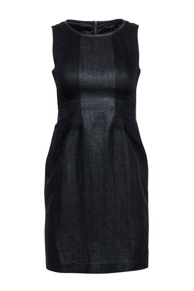 Current Boutique-Elie Tahari - Black Sleeveless Dress w/ Defined Waist Sz 2