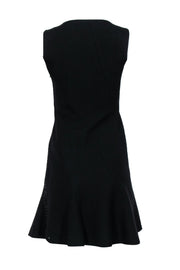 Current Boutique-Elie Tahari - Black Sleeveless Dress w/ Gunmetal Beads & Embroidery Sz 0