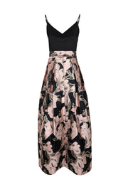 Current Boutique-Eliza J - Rose Gold, Pink, & Black Sleeveless Formal Dress Sz 6