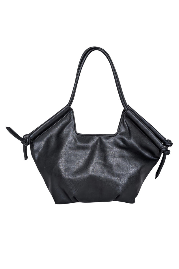 Current Boutique-Elizabeth & James - Black Leather Large Shoulder Bag