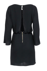 Current Boutique-Elizabeth & James - Black Long Sleeve Ruched Dress Sz 2