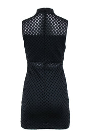 Current Boutique-Elizabeth & James - Black w/ Mesh Diamond Laser Cut Detail Dress Sz 6