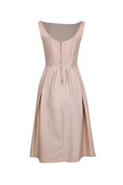 Current Boutique-Elliatt - Pink Sleeveless Pleated Cocktail Midi Dress Sz M