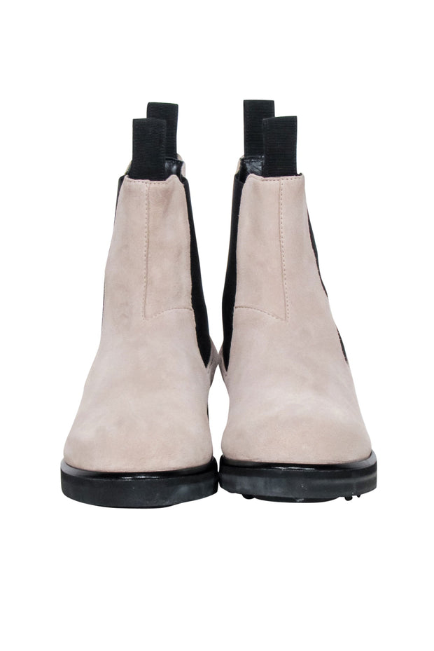 Current Boutique-Emme Parsons - Beige & Black Suede "Zion" Short Boots Sz 7