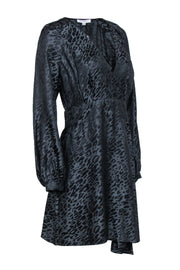 Current Boutique-Equipment - Black Silk Blend Leopard Print "Alexandria" Dress Sz 8