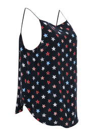 Current Boutique-Equipment - Navy & Multi Color Star Print Cami Top Sz L