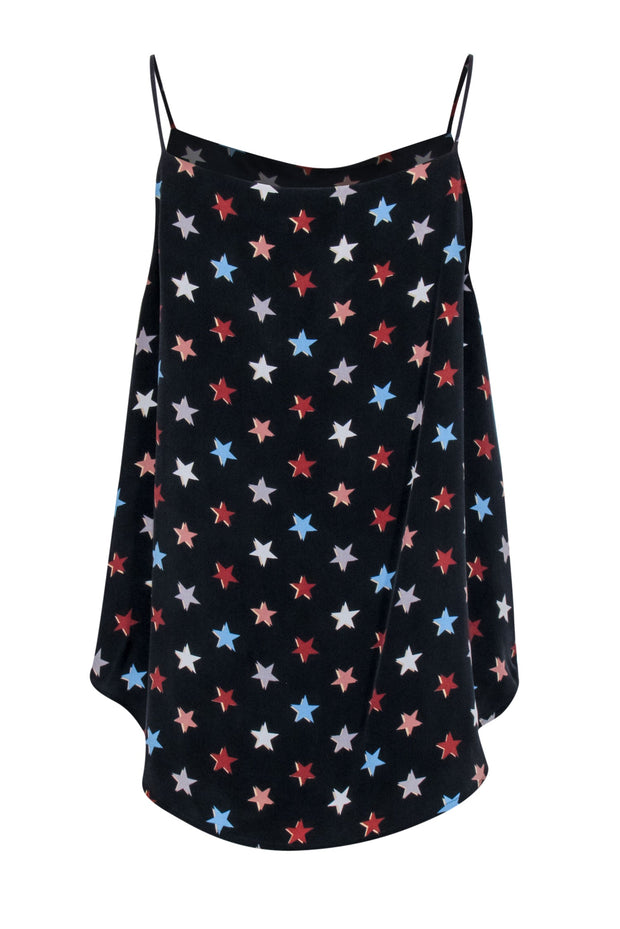 Current Boutique-Equipment - Navy & Multi Color Star Print Cami Top Sz L