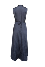 Current Boutique-Equipment - Navy w/ White Polka Dot Print Sleeveless Dress Sz 8