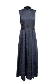 Current Boutique-Equipment - Navy w/ White Polka Dot Print Sleeveless Dress Sz 8