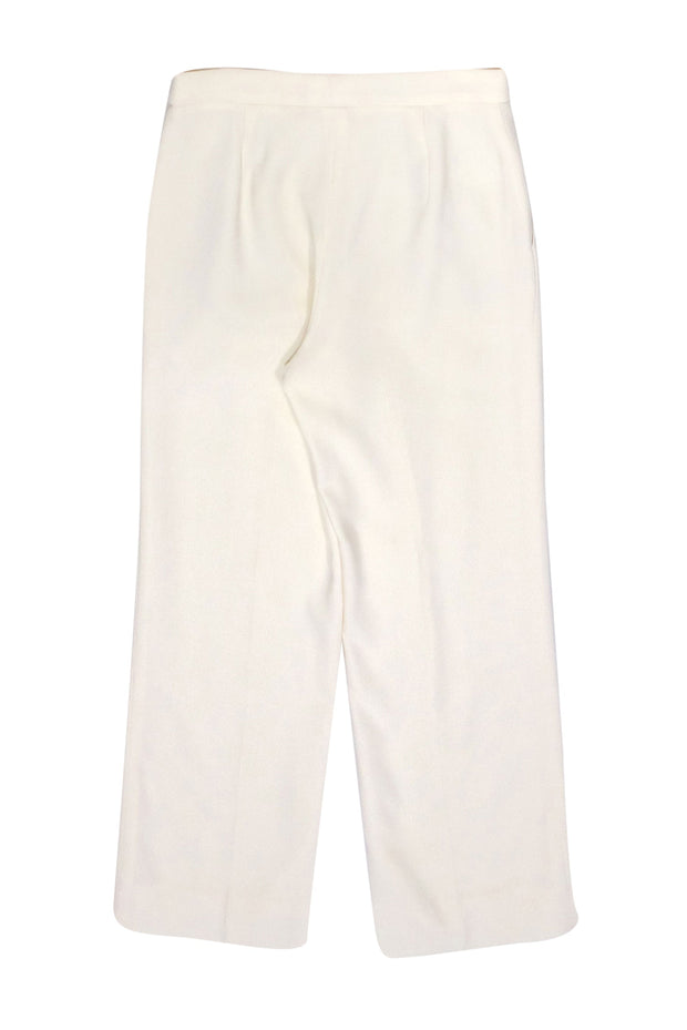 Current Boutique-Escada - Ivory Wool Dress Pants Sz 10