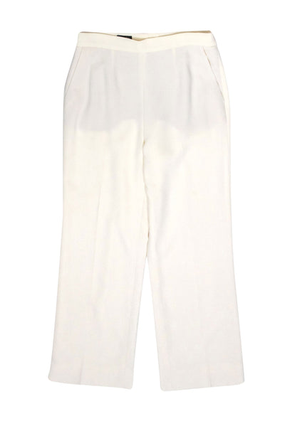 Current Boutique-Escada - Ivory Wool Dress Pants Sz 10