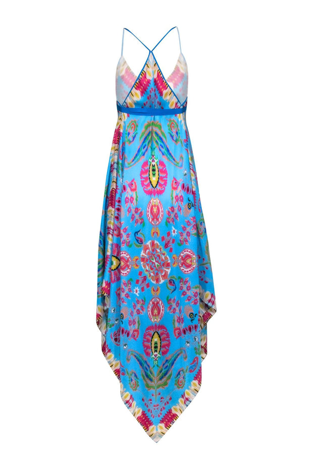 Current Boutique-Etro - Blue & Mulit Color Print Maxi Dress One Size