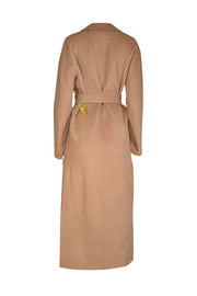 Current Boutique-Fangyan - Camel Brown Belted Wool Coat Sz S