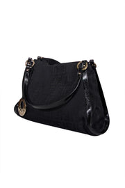 Current Boutique-Fendi - Black Monogram Canvas Shoulder Bag