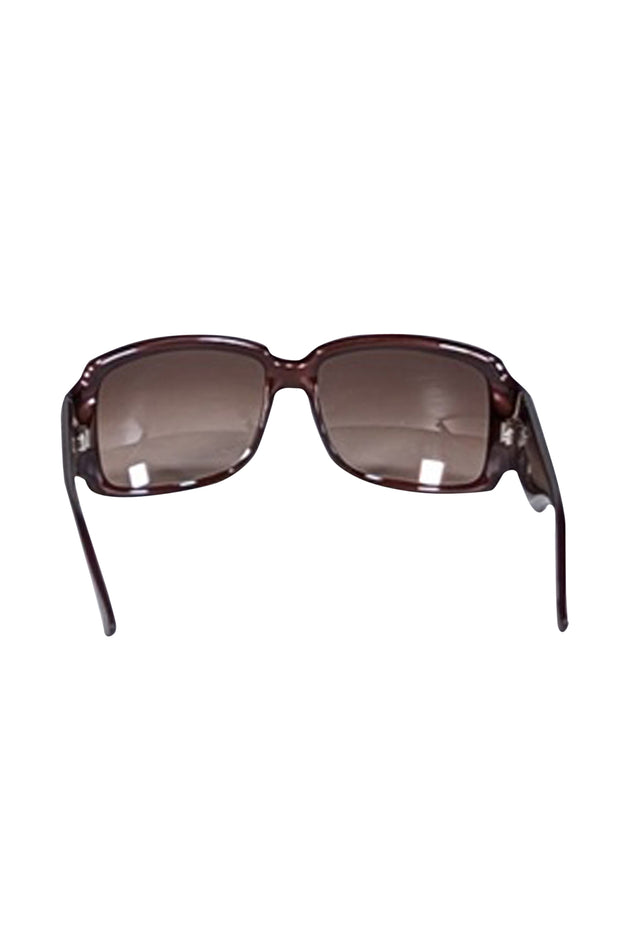 Current Boutique-Fendi - Brown Large Logo Sides Sunglasses