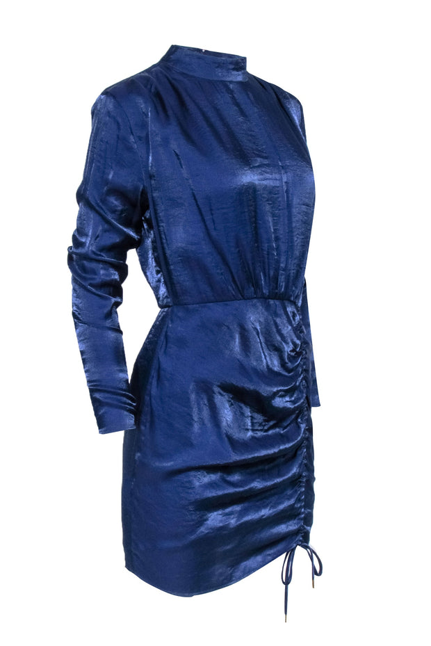 Current Boutique-Finders Keepers - Indigo Iridescent Mock Neck Dress Sz 4