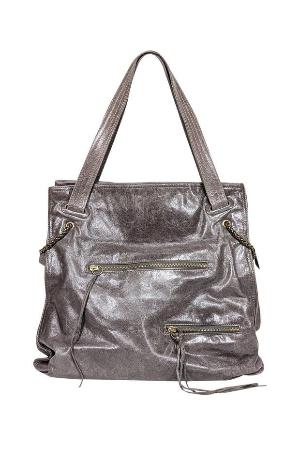 Current Boutique-Foley & Corinna - Grey Distressed Large Shoulder Bag