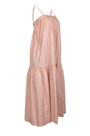 Current Boutique-For Days - Blush Pink Poplin Organic Cotton Sleeveless Maxi Dress Sz XS