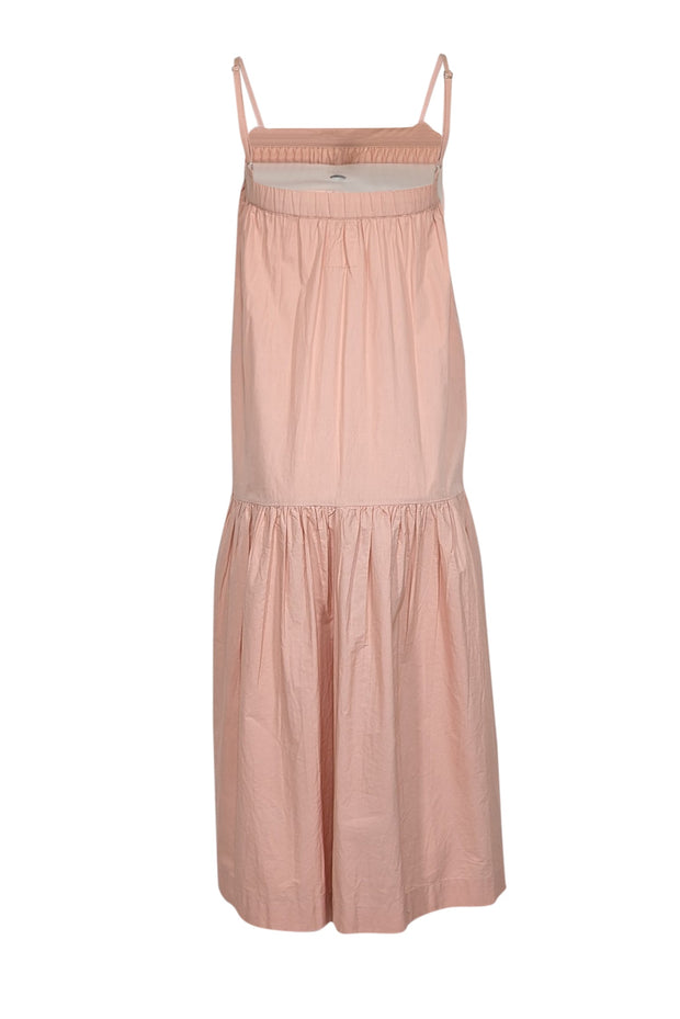 Current Boutique-For Days - Blush Pink Poplin Organic Cotton Sleeveless Maxi Dress Sz XS