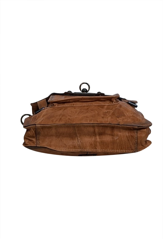 Current Boutique-Frye - Tan Leather Large Crossbody Bag