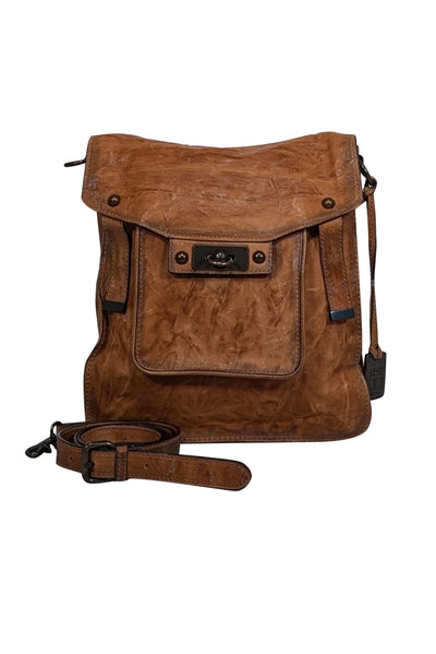 Current Boutique-Frye - Tan Leather Large Crossbody Bag