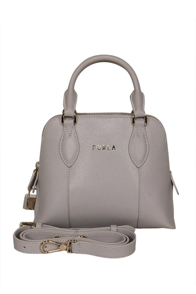 Current Boutique-Furla - Beige Saffiano Leather Crossbody Bag