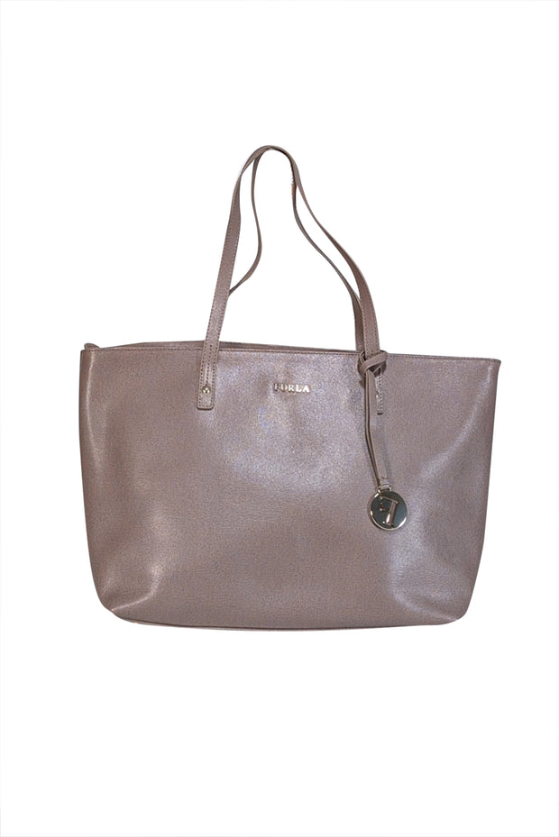 Current Boutique-Furla - Dark Beige Medium Tote Bag