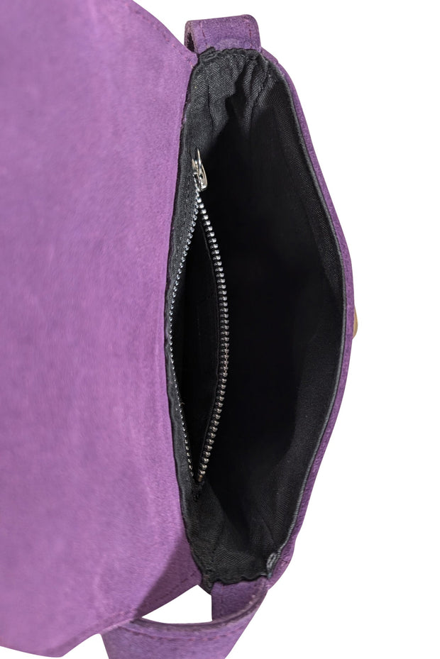 Current Boutique-Gabriel for Sach - Purple Suede Shoulder Bag