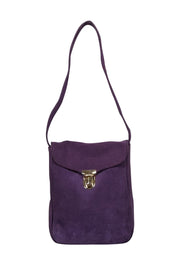 Current Boutique-Gabriel for Sach - Purple Suede Shoulder Bag