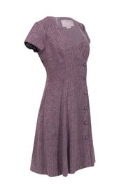 Current Boutique-Gal Meets Glam - Lilac Boucle Midi Dress w/ Buttons Sz 10