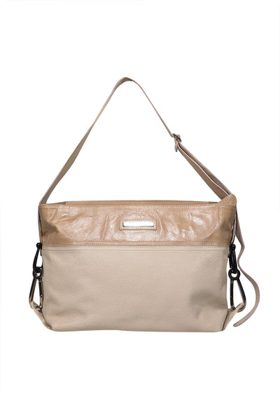 Current Boutique-Gianfranco Ferre - Beige Leather Large Shoulder Bag