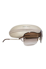 Current Boutique-Giorgio Armani - Brown Ombre Frameless Sunglasses