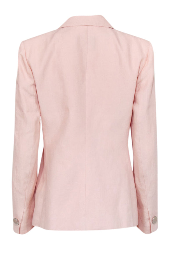 Current Boutique-Giorgio Armani - Pale Pink Double Breasted Blazer Sz 6