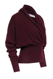 Current Boutique-Gloria Sachs - Maroon 100% Cashmere Sweater Sz S