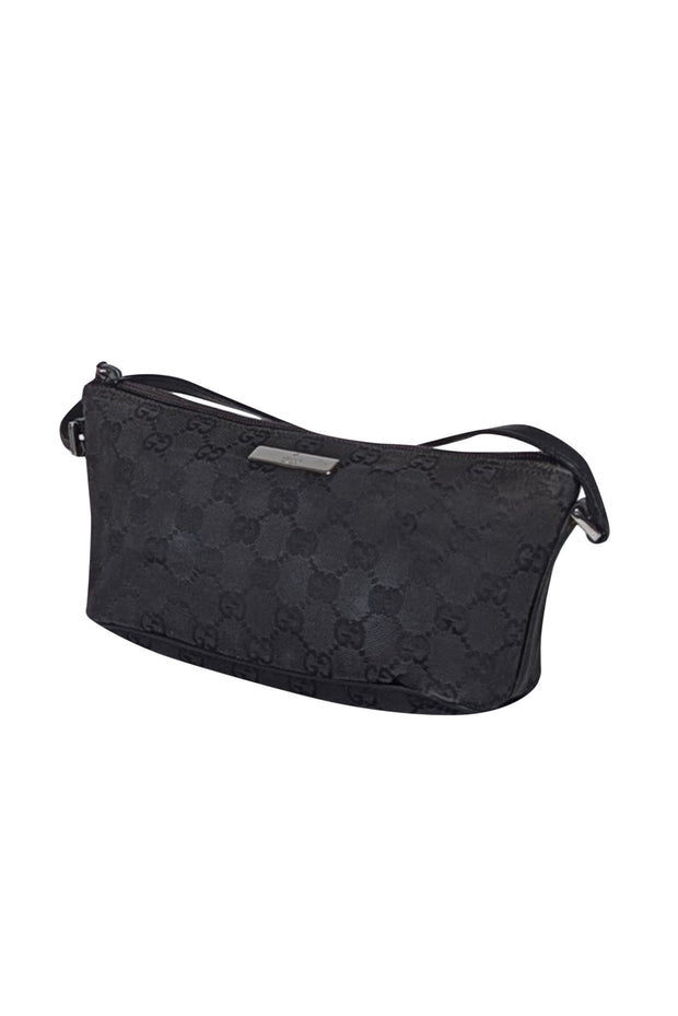 Current Boutique-Gucci - Black Monogram Canvas Mini Bag