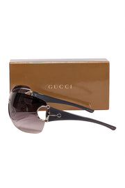 Current Boutique-Gucci - Black Ombre Lens Frameless Sunglasses