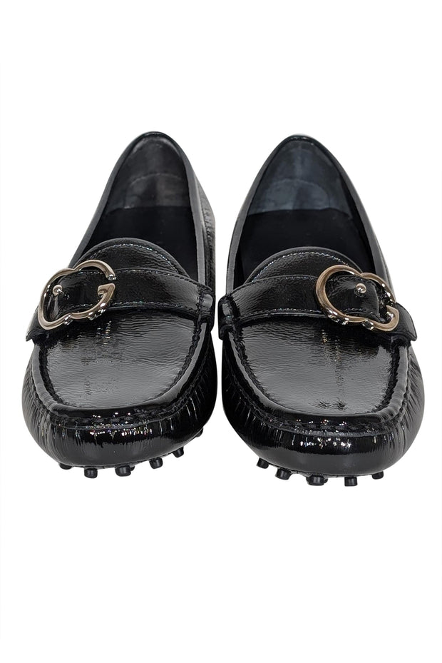 Current Boutique-Gucci - Black Patent Leather Loafers Sz 8