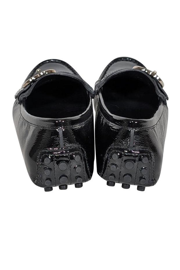 Current Boutique-Gucci - Black Patent Leather Loafers Sz 8