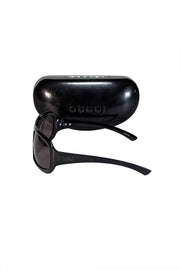 Current Boutique-Gucci - Black Rectangular Sunglasses