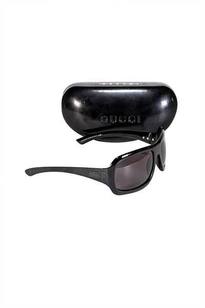 Current Boutique-Gucci - Black Rectangular Sunglasses