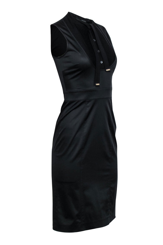 Current Boutique-Gucci - Black Sleeveless Tie Neck Dress Sz XS