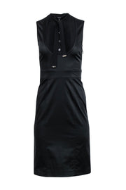 Current Boutique-Gucci - Black Sleeveless Tie Neck Dress Sz XS