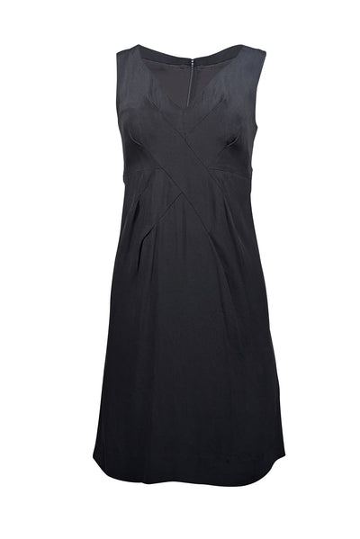 Current Boutique-Gucci - Black Sleeveless V-neckline Sheath Dress Sz 6