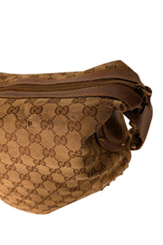 Current Boutique-Gucci - Brown Monogram Canvas Shoulder Bag