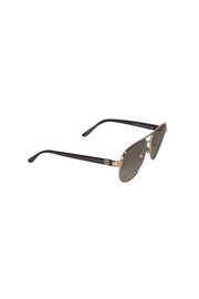 Current Boutique-Gucci - Gold Aviators Sunglasses w/ Black Lenses