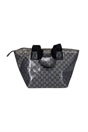 Current Boutique-Gucci - Silver & Black Metallic Monogram Tote Bag