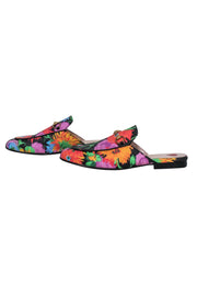 Current Boutique-Gucci x Ken Scott - Black w/ Floral Print Princetown Mules Sz 8